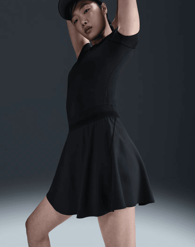 NikeCourt Ace Advantage Women's Dri-FIT Tennis Skirt (Svart)