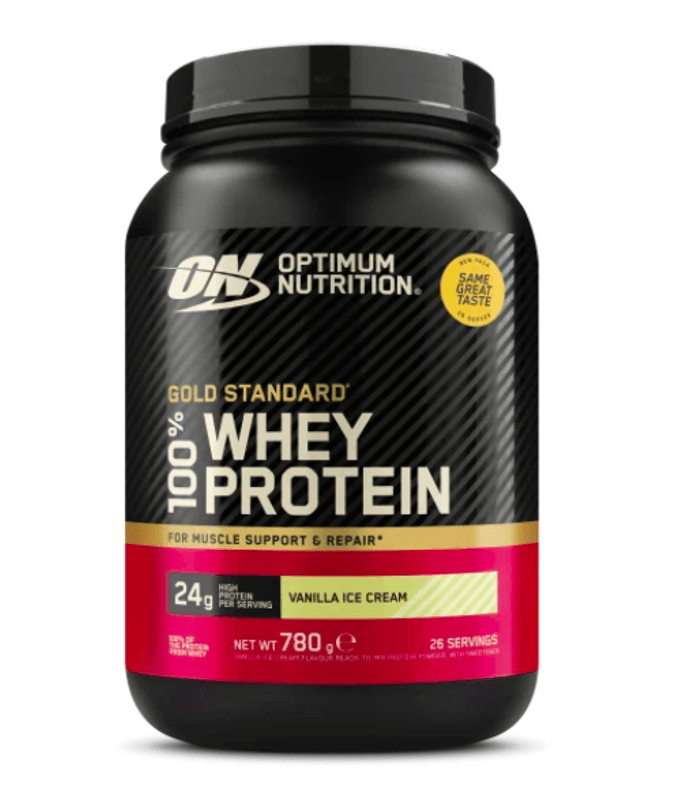 Optimum Nutrition 100% Whey Gold Standard, Vanilla Ice Cream, 775