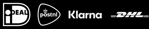 Logo's of iDeal, PostNL and Klarna